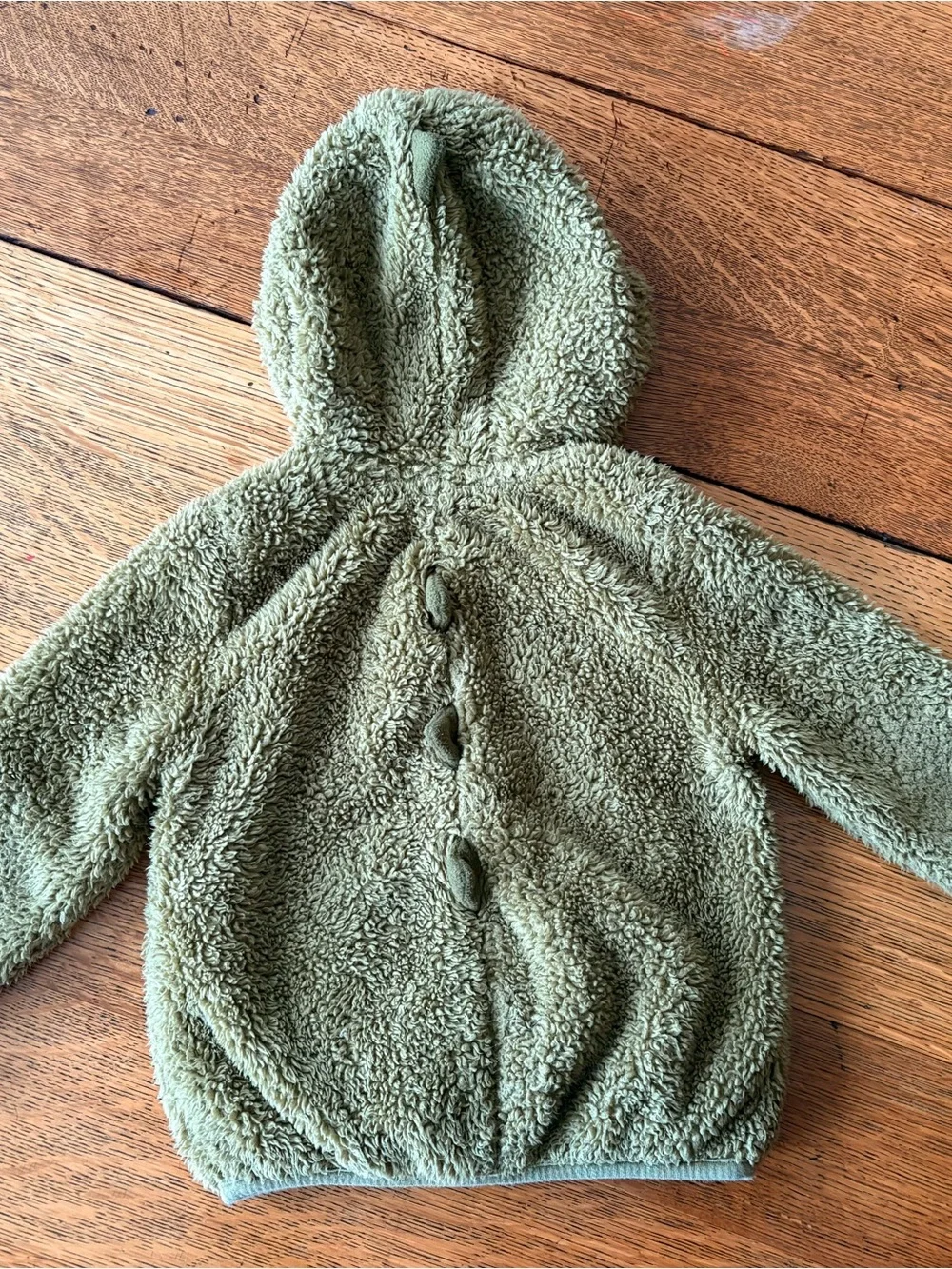 Old Navy Mustard Hooded Sherpa Jacket
